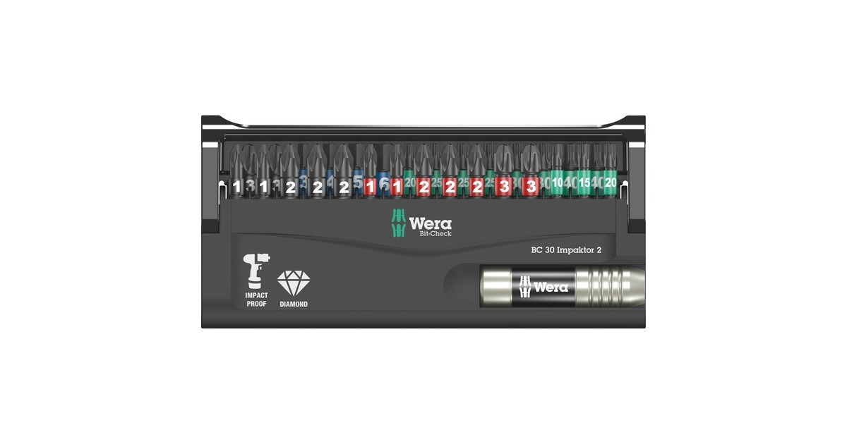 Wera Bit-Check 30 Impaktor 2, 1/4