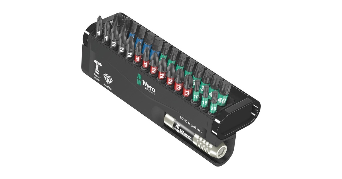 Wera Bit-Check 30 Impaktor 2, 1/4