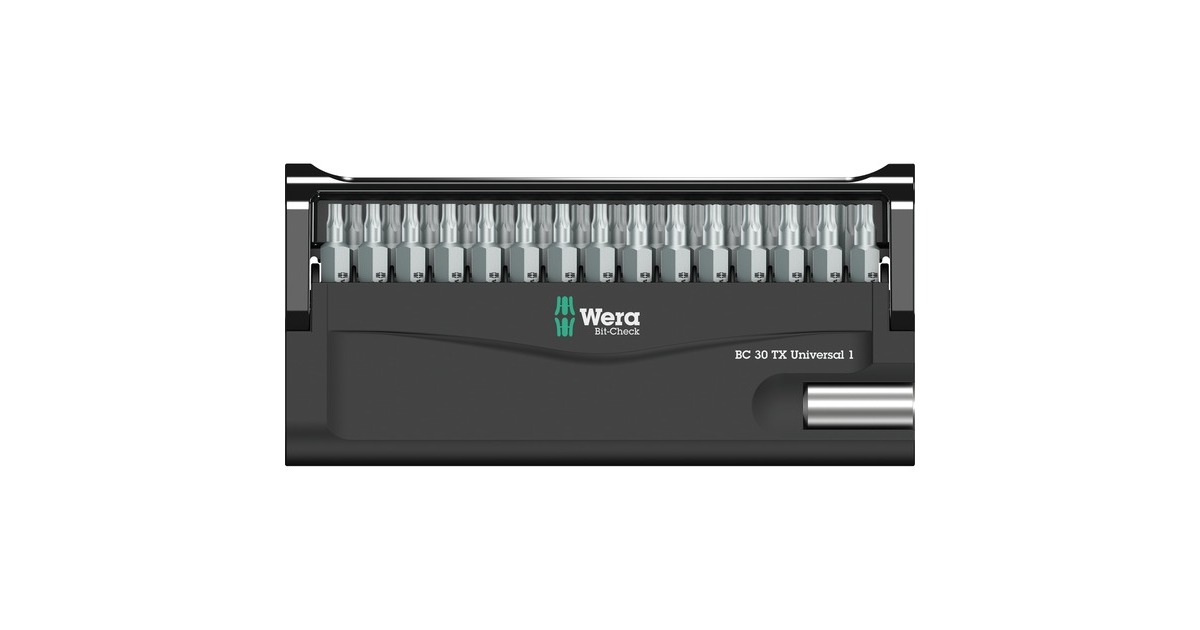 Wera Bit-Check 30 TX Universal 1, Bit-Satz(TORX, 1/4