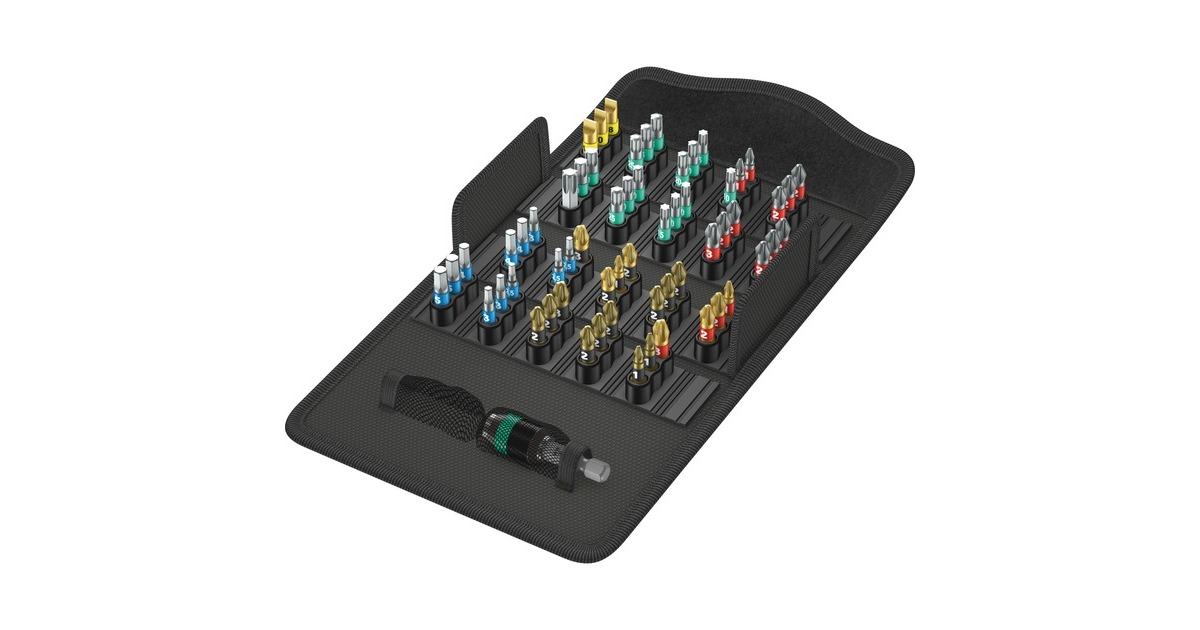 Wera Bit-Satz Bit-Safe 61 BiTorsion 1(inkl. Bit-Halter, 1/4", in textiler Box) Wera Bit-Satz Bit-Safe 61 BiTorsion 1(inkl. Bit-Halter, 1/4", in textiler Box)