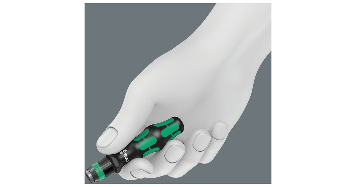 Wera Bit-Satz Kraftform Kompakt 10, inkl. Steckgriff(schwarz/grün, 10-teilig, 1/4