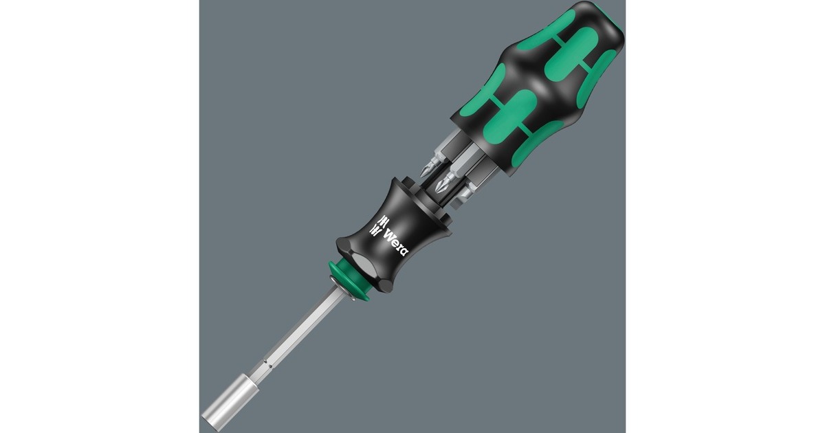 Wera Bit-Set Kraftform Kompakt 28 SB, Bit-Satz(inkl. Steckgriff und Verlängerung, 1/4