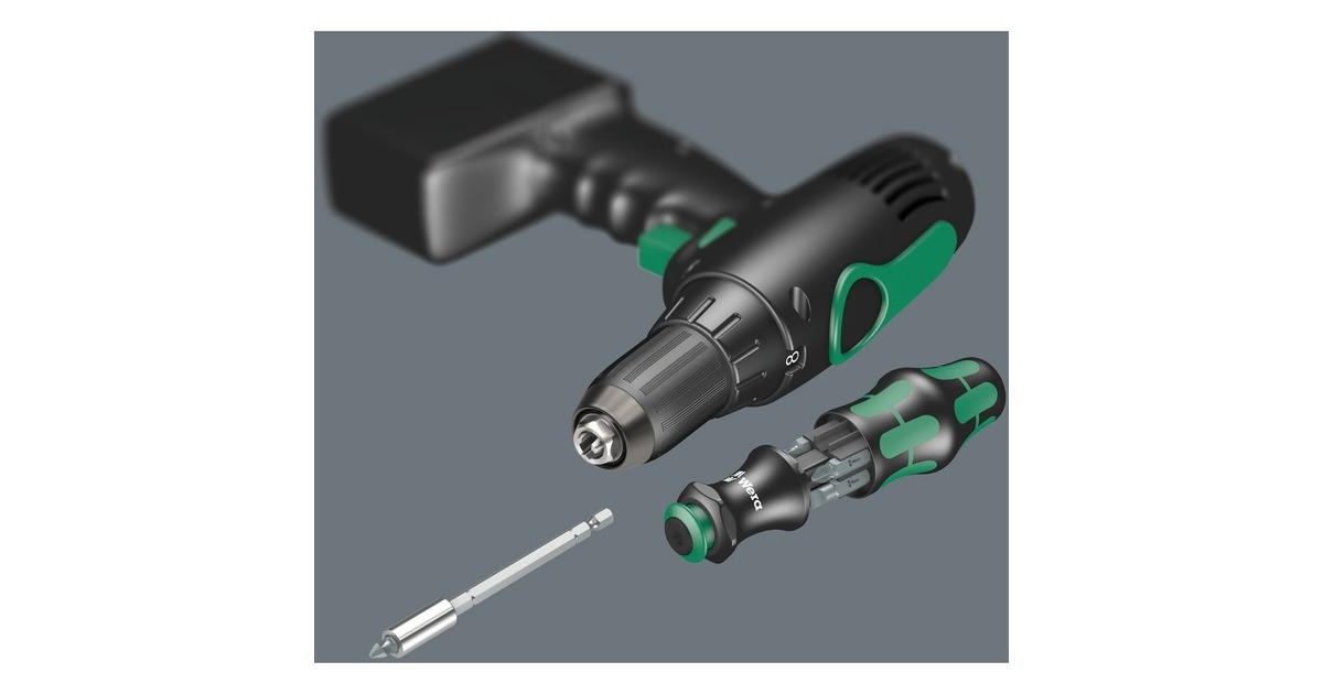 Wera Bit-Set Kraftform Kompakt 28 SB, Bit-Satz(inkl. Steckgriff und Verlängerung, 1/4