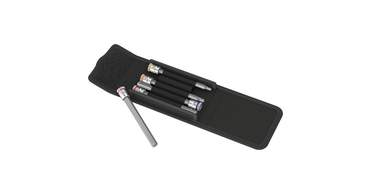 Wera Bitnuss-Satz 8740 A HF 1 Zyklop, 5-teilig, Steckschlüssel(schwarz/silber, 1/4