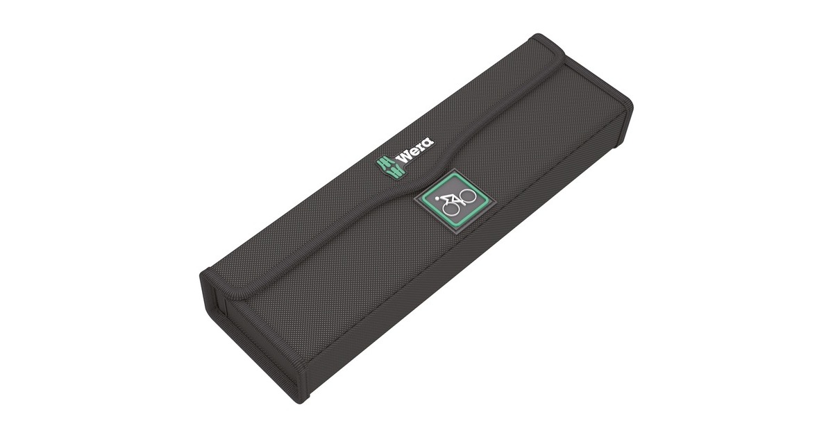 Wera Drehmomentschlüssel Bicycle Set Torque 1, 16-teilig(schwarz/grün, Click-Torque A 5 mit Umschaltknarre)