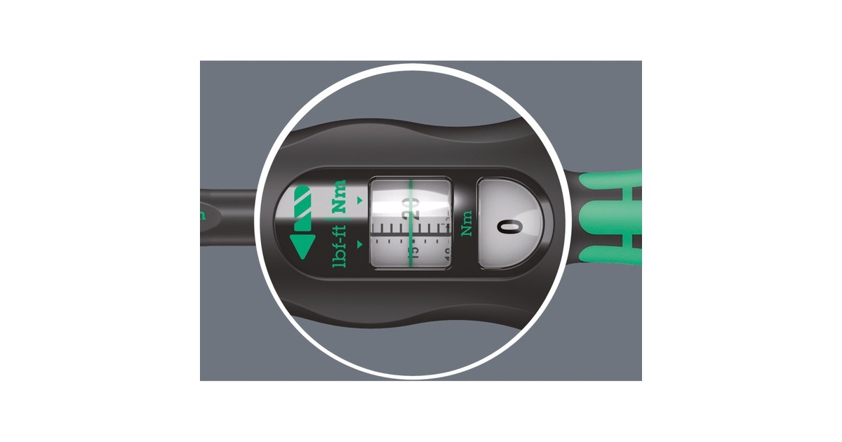 Wera Drehmomentschlüssel Bicycle Set Torque 1, 16-teilig(schwarz/grün, Click-Torque A 5 mit Umschaltknarre)