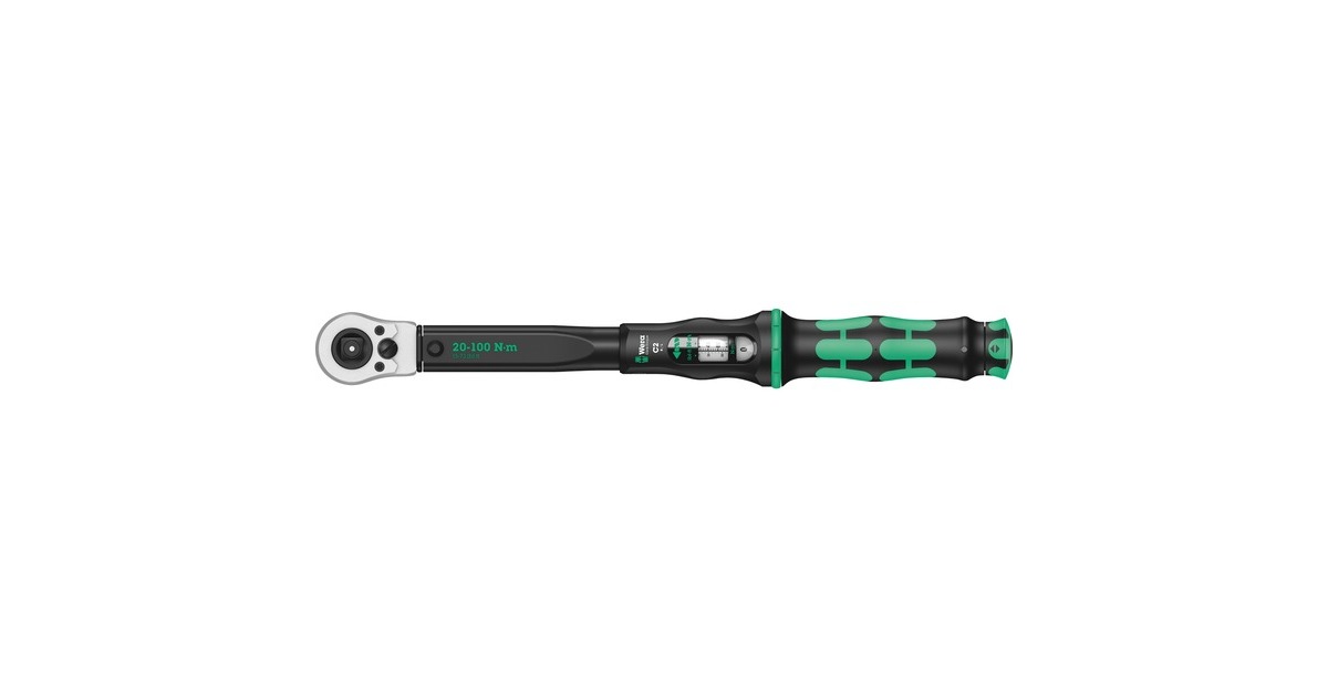 Wera Drehmomentschlüssel Click-Torque C 2 Push R/L(schwarz/grün, Abtrieb 1/2") Wera Drehmomentschlüssel Click-Torque C 2 Push R/L(schwarz/grün, Abtrieb 1/2")