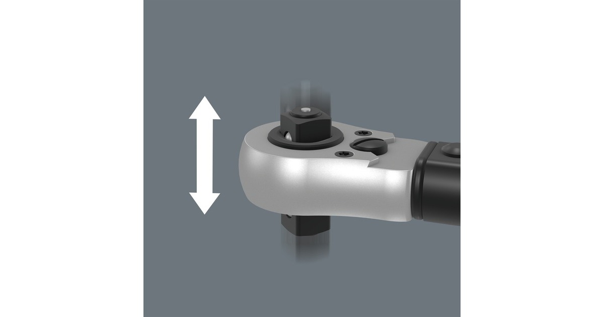 Wera Drehmomentschlüssel Click-Torque C 3 Push R/L(schwarz/grün, Abtrieb 1/2