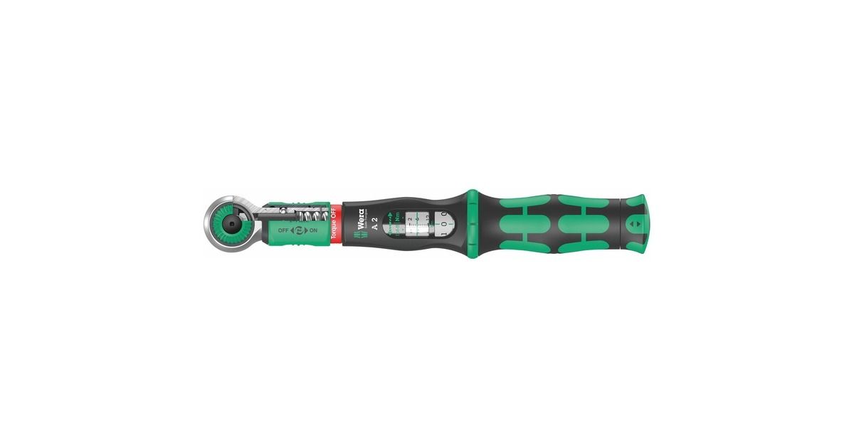 Wera Drehmomentschlüssel Safe-Torque A 2(schwarz/grün, 1/4