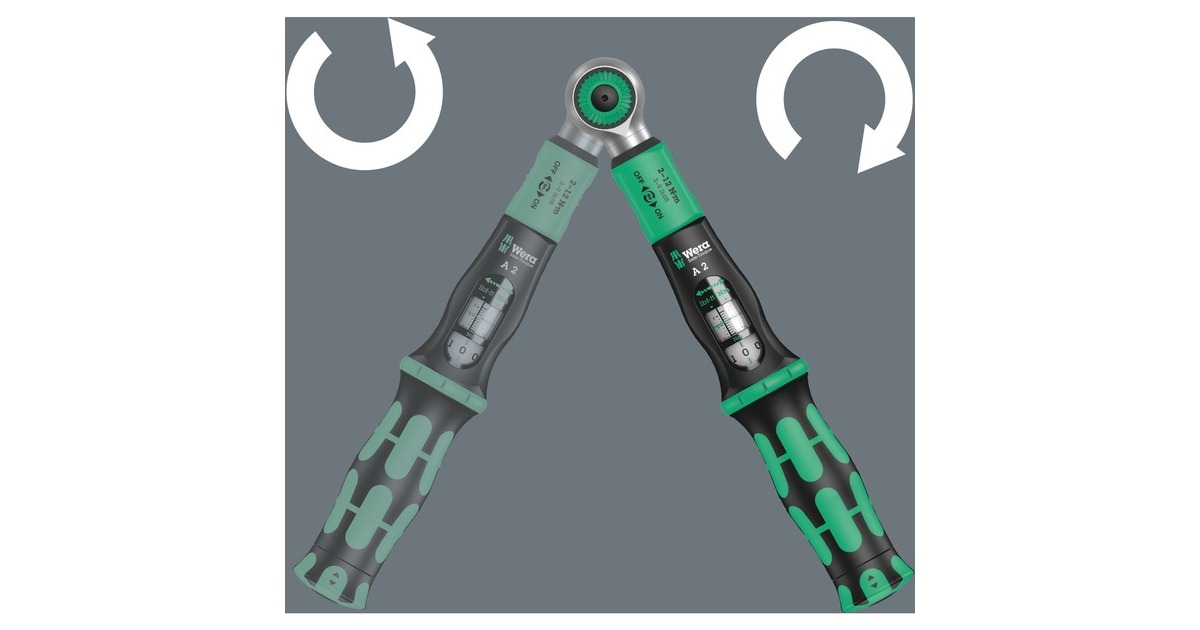 Wera Drehmomentschlüssel Safe-Torque A 2(schwarz/grün, 1/4