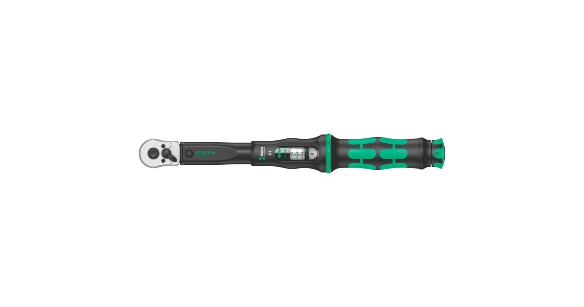 Wera Drehmomentschlüssel mit Umschaltknarre Click-Torque C 1(schwarz/grün, Abtrieb 1/2") Wera Drehmomentschlüssel mit Umschaltknarre Click-Torque C 1(schwarz/grün, Abtrieb 1/2")