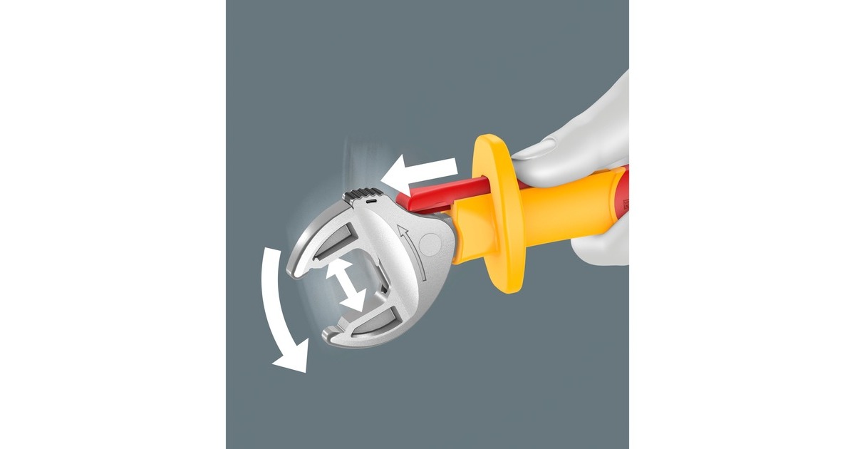Wera Joker 6004 M VDE, SW 13-16, Schraubenschlüssel(rot/gelb, selbstjustierender Maulschlüssel)