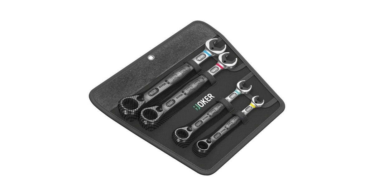 Wera Joker Switch Maul-Ringratschen-Schlüssel Set, Schraubenschlüssel(4-teilig, umschaltbar, mit Haltefunktion)