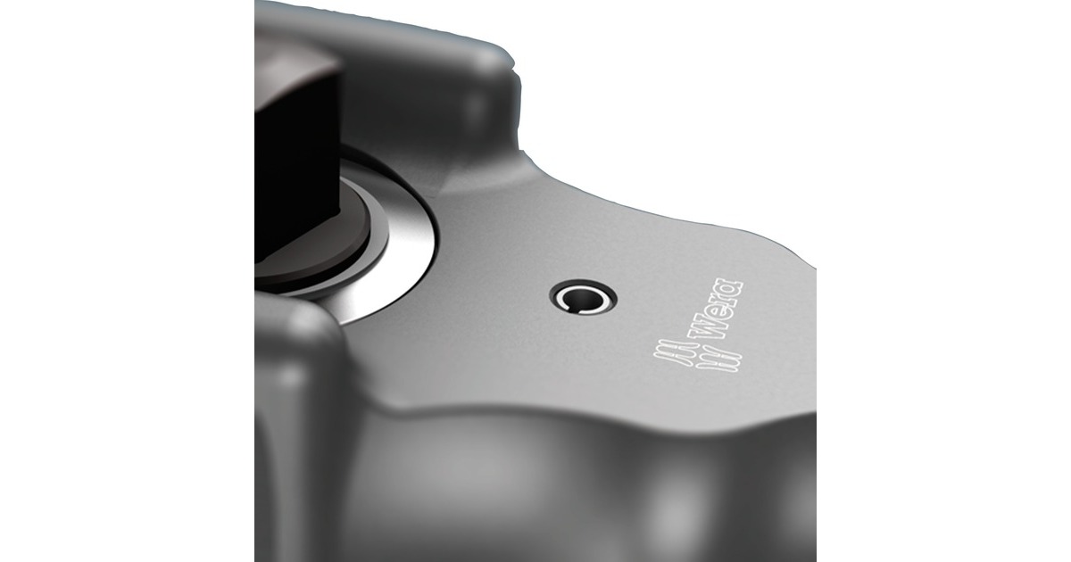 Wera Knarre KOLOSS 8002 C, Set 5-teilig(schwarz/gelb, mit Durchsteckvierkant, 1/2