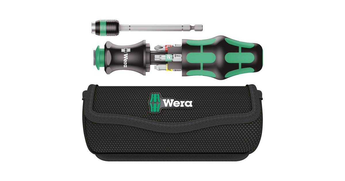 Wera Kraftform Kompakt 20 Tool Finder 1, 7-teilig, Bit-Satz(integriertes Magazin)