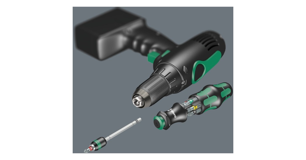 Wera Kraftform Kompakt 20 Tool Finder 1, 7-teilig, Bit-Satz(integriertes Magazin)