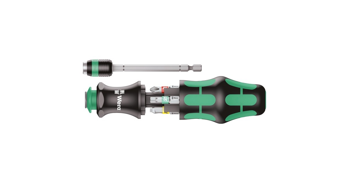 Wera Kraftform Kompakt 20 Tool Finder 1, 7-teilig, Bit-Satz(integriertes Magazin)