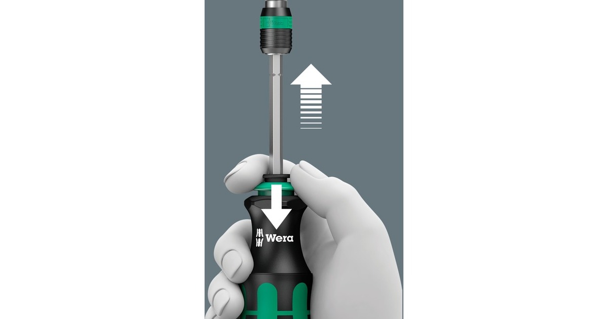 Wera Kraftform Kompakt 20 Tool Finder 2, 13-teilig, Bit-Satz(schwarz/grün, integriertes Magazin)