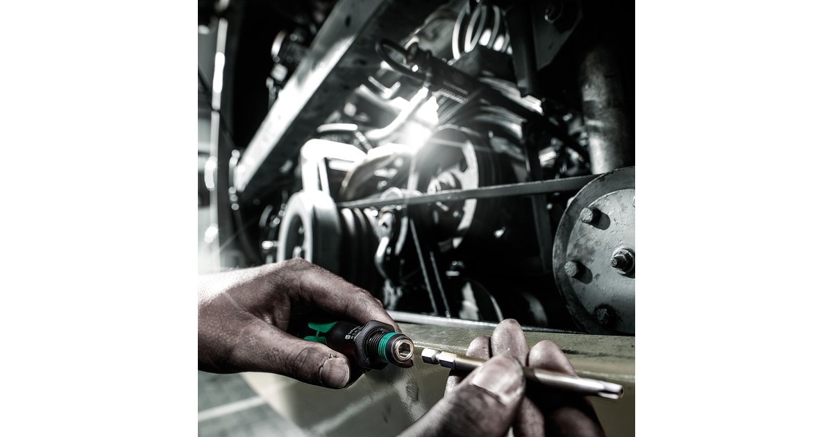 Wera Kraftform Kompakt 22, 7-teilig, Steckschlüssel(schwarz/grün, integriertes Magazin)