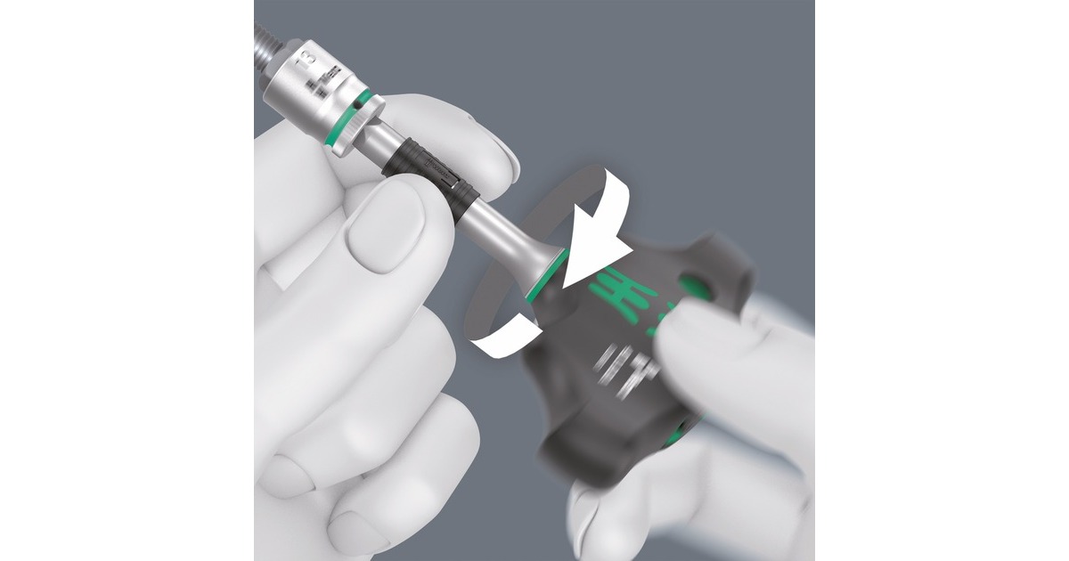 Wera Kraftform Kompakt 400 RA Imperial Set 2, mit Ratschenfunktion, Steckschlüssel(schwarz/grün, 1/4