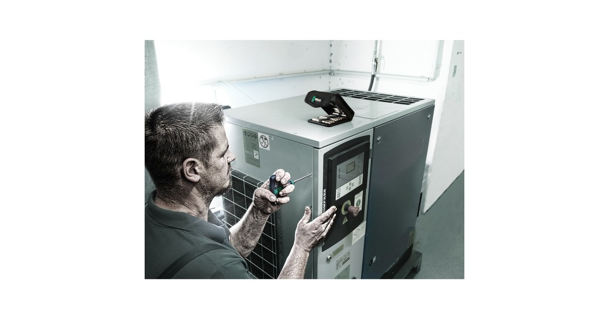 Wera Kraftform Kompakt 400 RA Set 1, mit Ratschenfunktion, Bit-Satz(schwarz/grün, 1/4