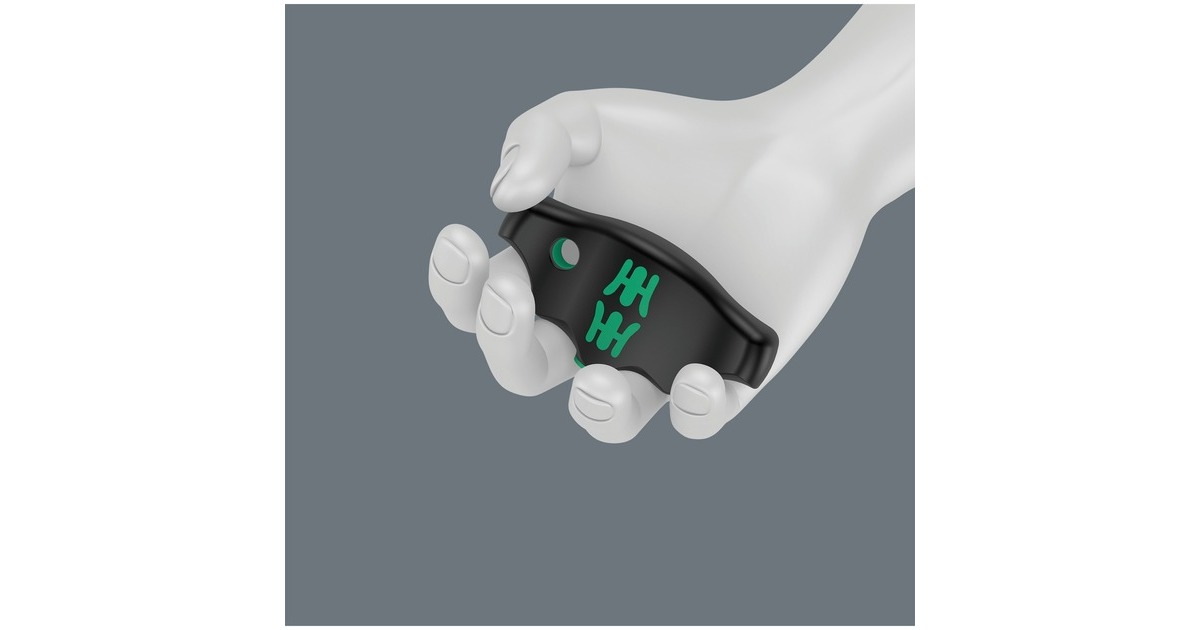 Wera Kraftform Kompakt 400 RA Set 2, mit Ratschenfunktion, Steckschlüssel(schwarz/grün, 1/4