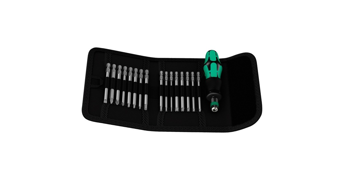 Wera Kraftform Kompakt 60 Imperial, 17-teilig, Steckschlüssel(schwarz/grün)