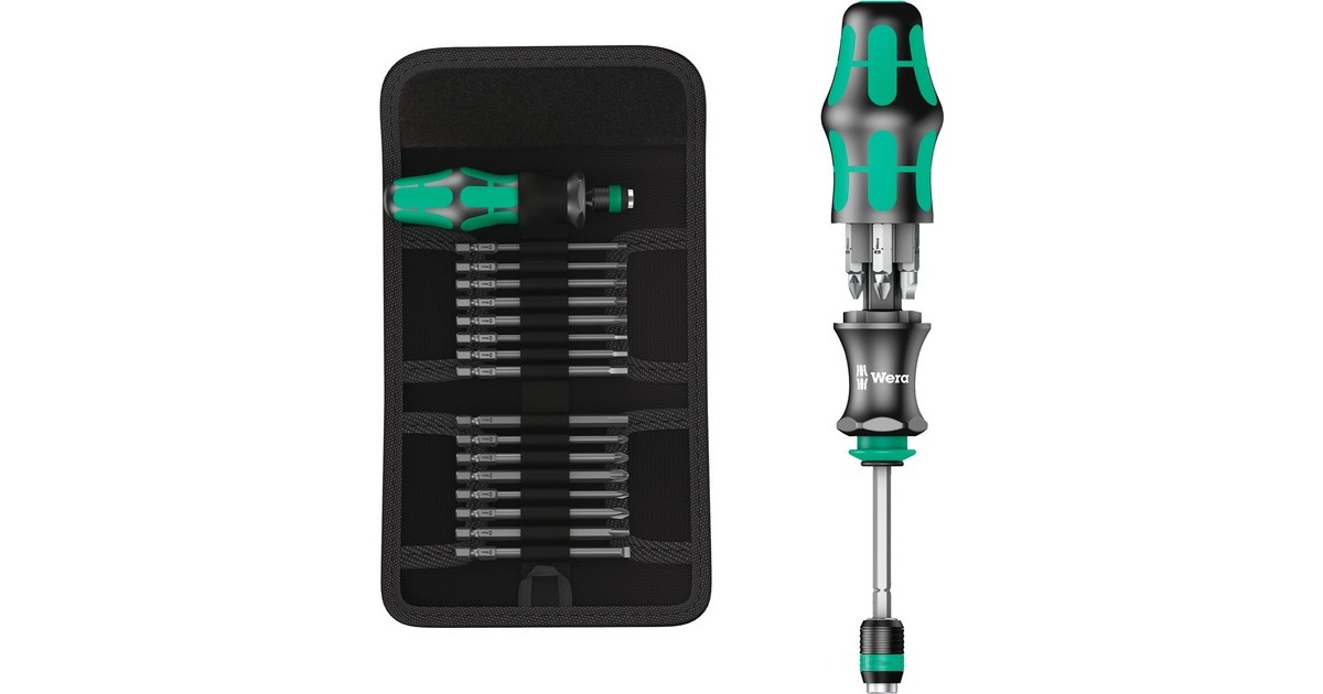 Wera Kraftform Kompakt 60 KK, 17-teilig, Steckschlüssel(schwarz/grün, Kugelkopf-Bits)