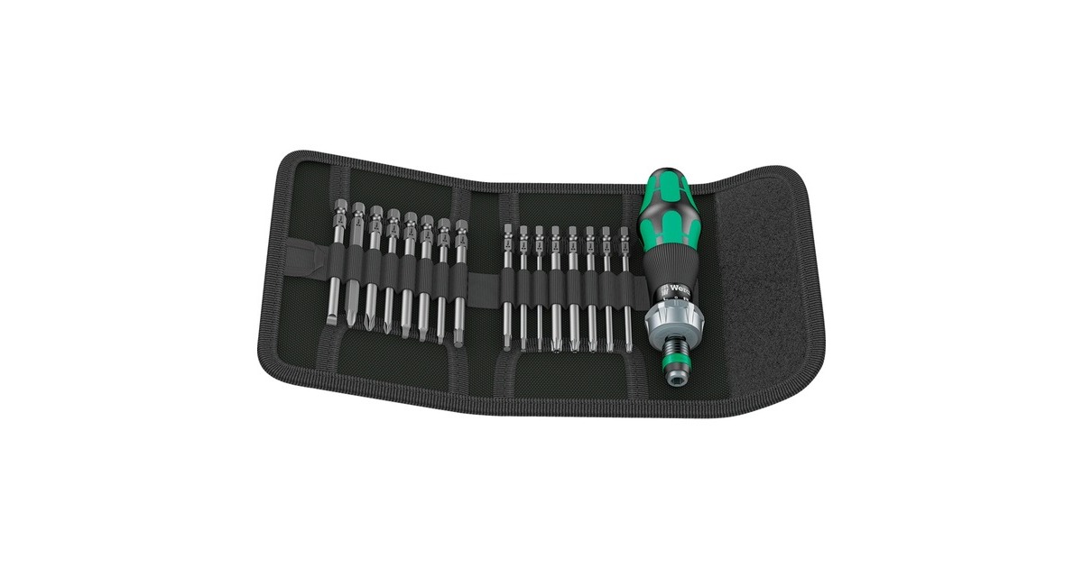 Wera Kraftform Kompakt 60 RA Imperial, 17-teilig, Steckschlüssel(schwarz/grün, mit Ratschenfunktion)