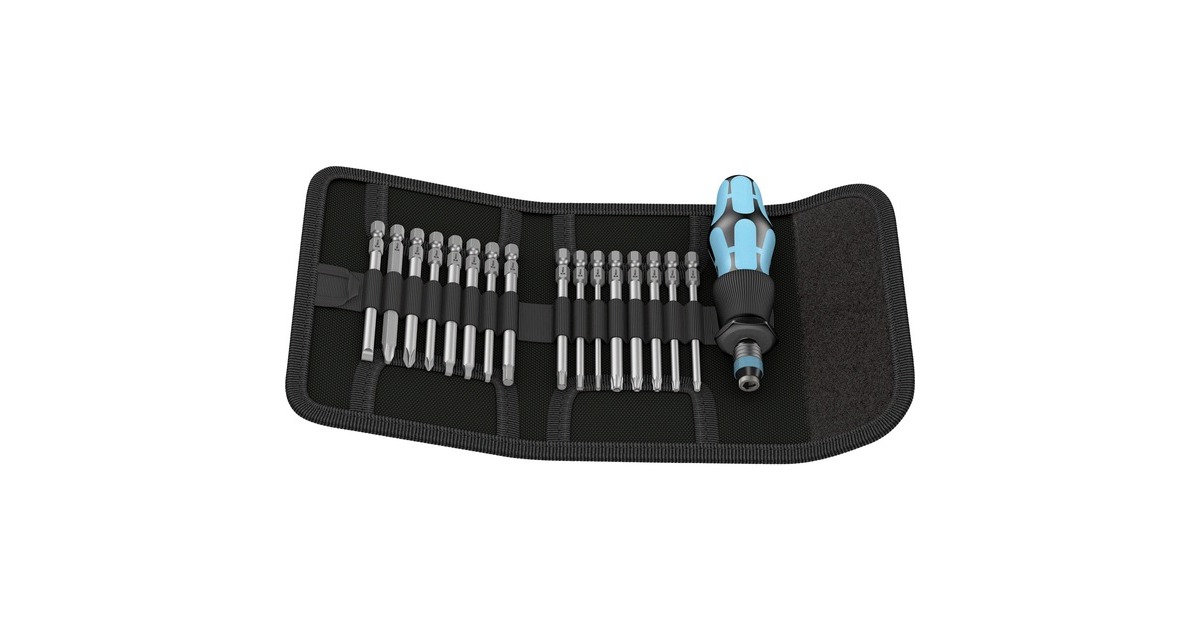 Wera Kraftform Kompakt 60, Edelstahl, Steckschlüssel(schwarz/blau)