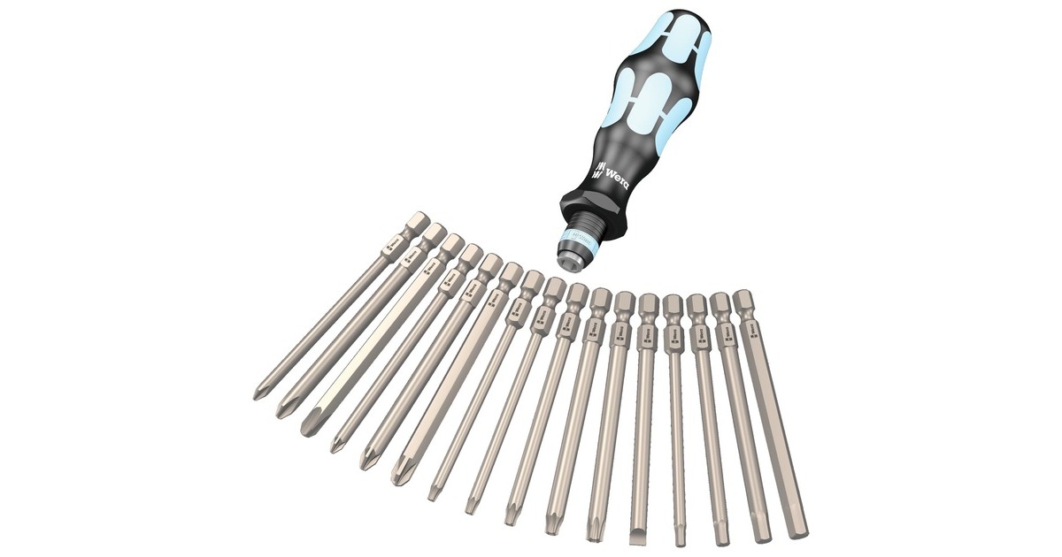 Wera Kraftform Kompakt 60, Edelstahl, Steckschlüssel(schwarz/blau)