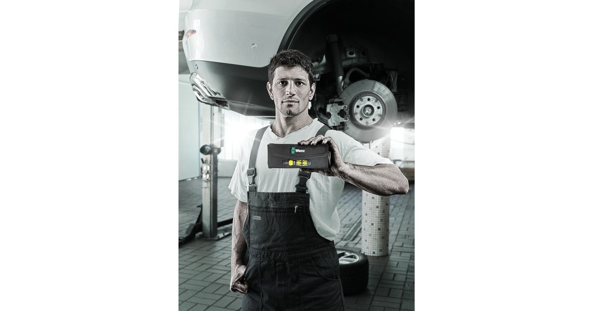 Wera Kraftform Kompakt 900 Set 1, mit Schlagschraubendreher, Bit-Satz(schwarz/gelb, 1/4