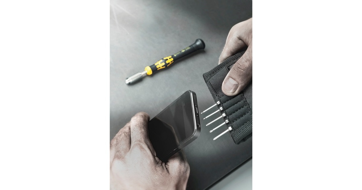 Wera Kraftform Kompakt Micro Set ESD/11 SB, Bit-Satz(inkl. Micro Steckgriff, mit Falttasche)