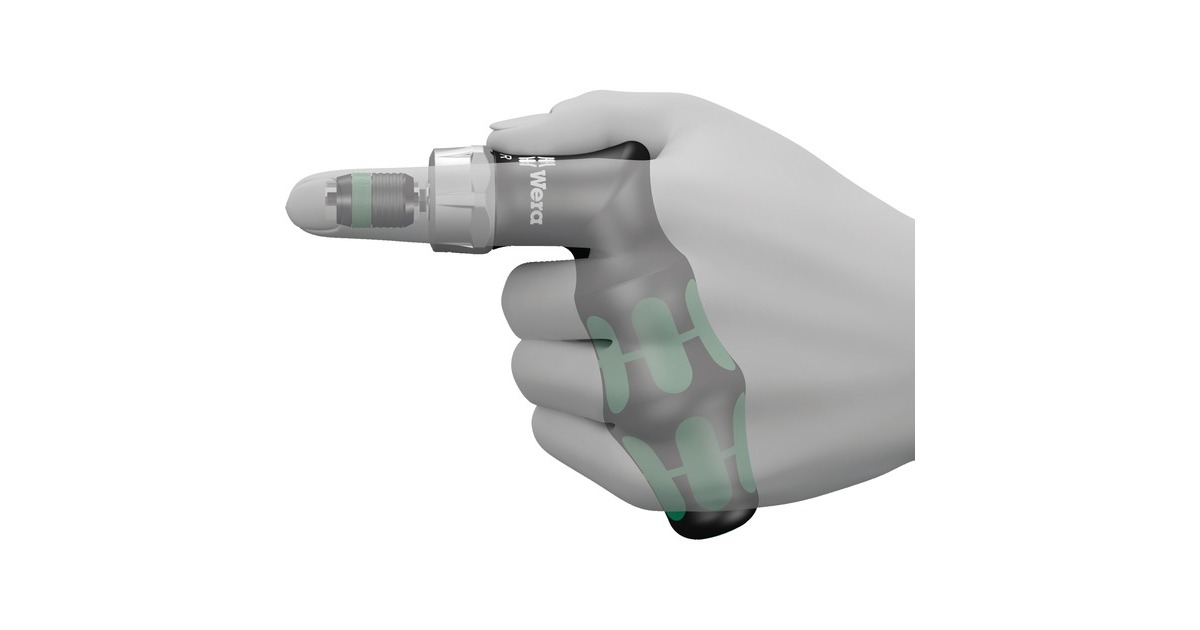 Wera Kraftform Kompakt Pistol RA 4, 13-teilig, Schraubendreher(schwarz/grün, mit Halfter zur Gürtelbefestigung)