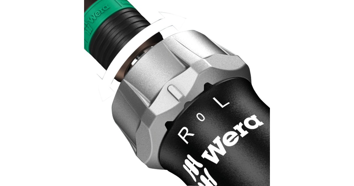 Wera Kraftform Kompakt Pistol RA 4, 13-teilig, Schraubendreher(schwarz/grün, mit Halfter zur Gürtelbefestigung)