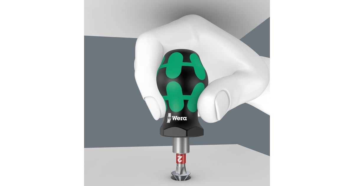 Wera Kraftform Kompakt Stubby 1, 19-teilig, Bit-Satz(schwarz/grün)