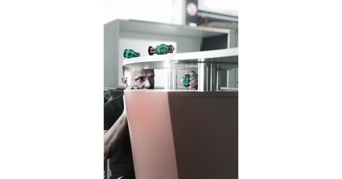 Wera Kraftform Kompakt Stubby Magazin 2 Bit-Satz(schwarz/grün, 7-teilig)