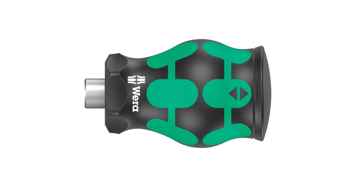 Wera Kraftform Kompakt Stubby Magazin 5 Bit-Satz(schwarz/grün, 7-teilig)
