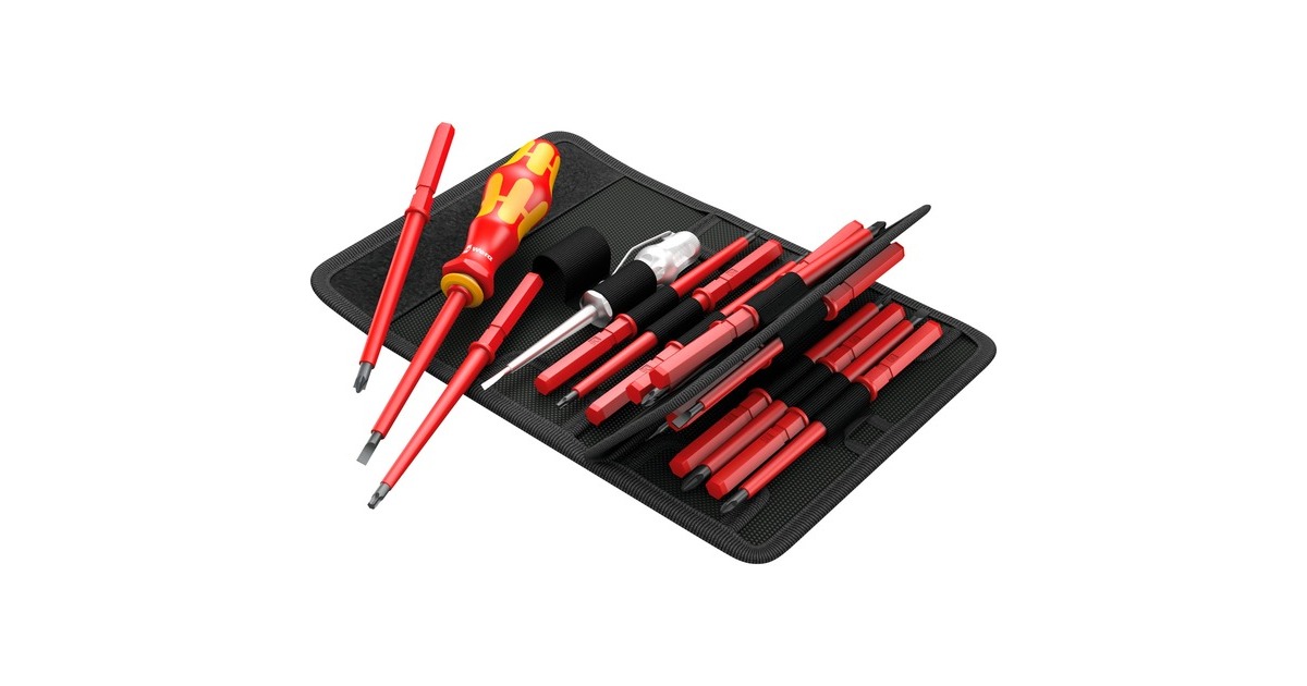 Wera Kraftform Kompakt VDE 16 Universal 1, 16-teilig, Schrauber(rot/gelb, inkl. Steckgriff, VDE-Wechselklingen, Spannungsprüfer) Wera Kraftform Kompakt VDE 16 Universal 1, 16-teilig, Schrauber(rot/gelb, inkl. Steckgriff, VDE-Wechselklingen, Spannungsprüfer)