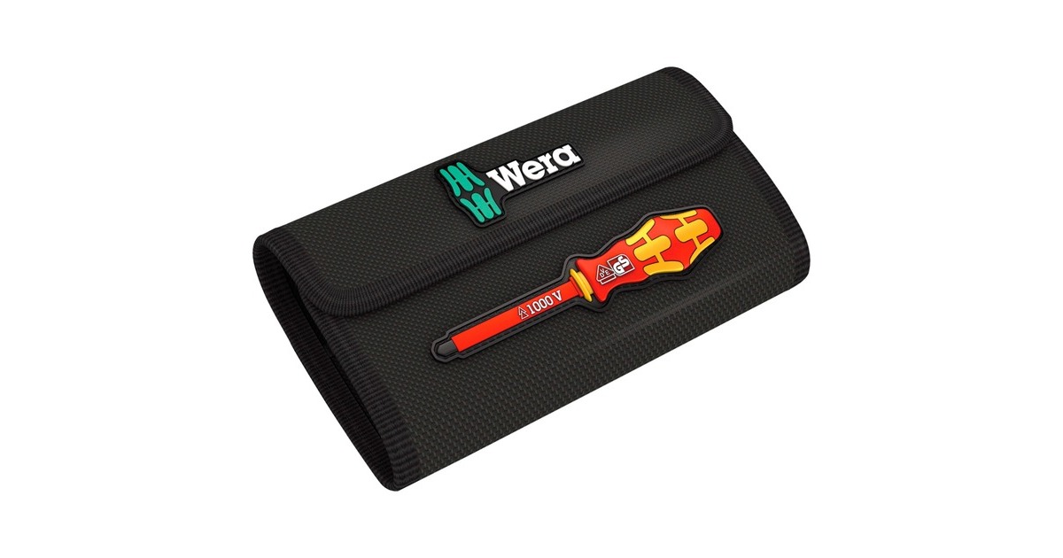 Wera Kraftform Kompakt VDE 17 Universal 1, 17-teilig, Schrauber(rot/gelb, inkl. 2 Steckgriffe, VDE-Wechselklingen)