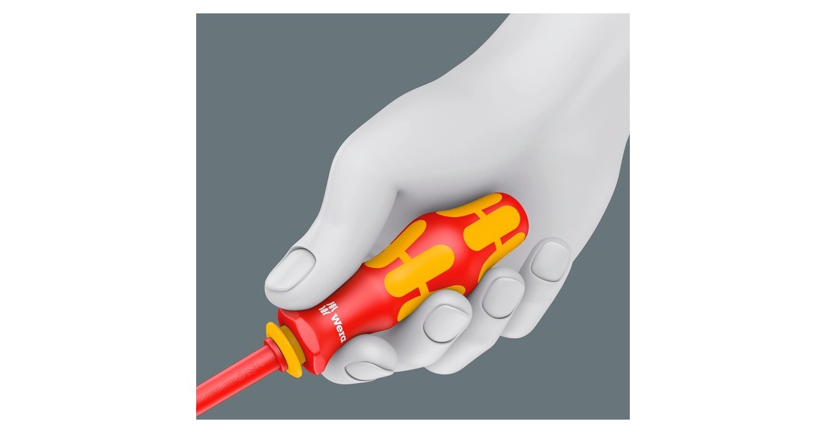 Wera Kraftform Kompakt VDE 17 Universal 1, 17-teilig, Schrauber(rot/gelb, inkl. 2 Steckgriffe, VDE-Wechselklingen)