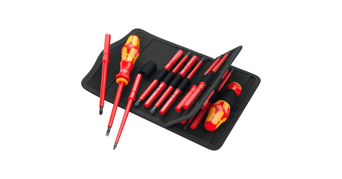 Wera Kraftform Kompakt VDE 18 Imperial 1, 18-teilig, Schraubendreher(rot/gelb, inkl. 2 Steckgriffe, VDE-Wechselklingen) Wera Kraftform Kompakt VDE 18 Imperial 1, 18-teilig, Schraubendreher(rot/gelb, inkl. 2 Steckgriffe, VDE-Wechselklingen)