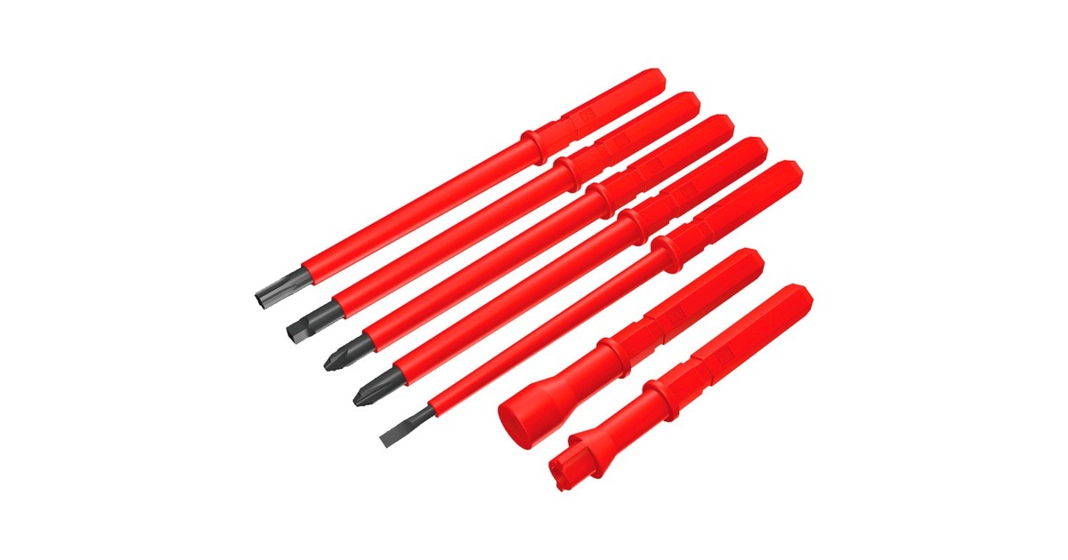 Wera Kraftform Kompakt VDE 18 Imperial 1, 18-teilig, Schraubendreher(rot/gelb, inkl. 2 Steckgriffe, VDE-Wechselklingen)