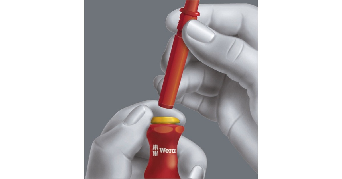 Wera Kraftform Kompakt VDE 60 iS/65 iS/67 iS/16, Schraubendreher(inkl. Steckgriff, VDE-Wechselklingen)