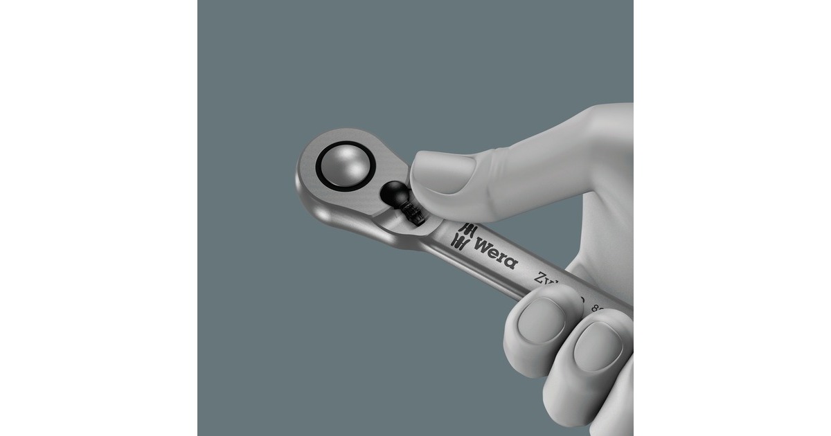 Wera Kraftform Kompakt Zyklop MS1 Metal-/Speed-Knarre, 1/4