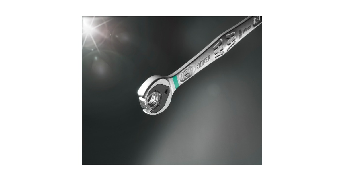 Wera Maul-Ringratschen-Schlüssel Joker, 10mm, Schraubenschlüssel(mit Haltefunktion)