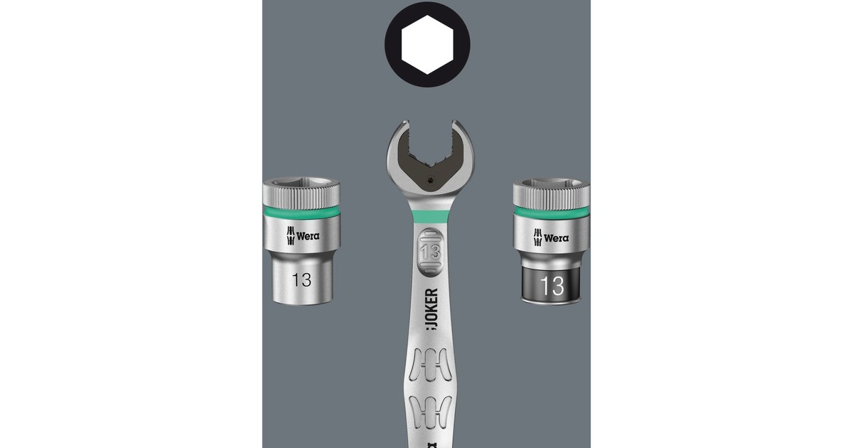 Wera Maul-Ringratschen-Schlüssel Joker, 8mm, Schraubenschlüssel(mit Haltefunktion)