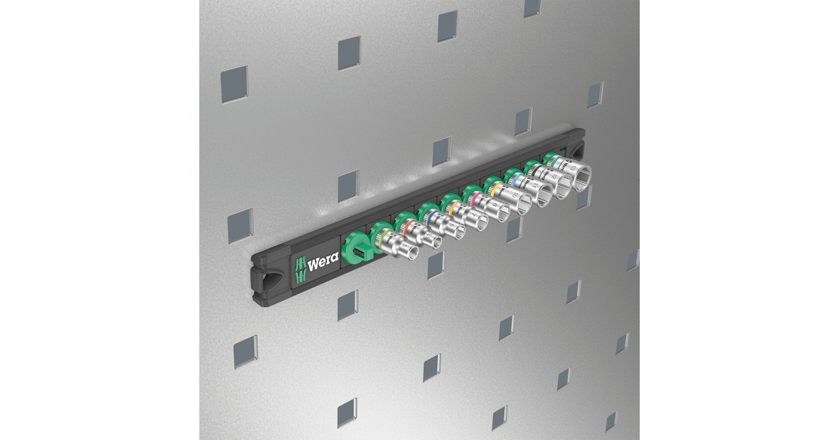 Wera Nuss-Magnetleiste A 4 Zyklop Steckschlüsseleinsatz-Satz 1/4