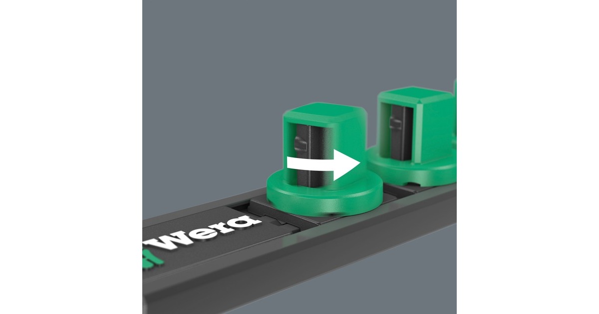 Wera Nuss-Magnetleiste A 4 Zyklop Steckschlüsseleinsatz-Satz 1/4