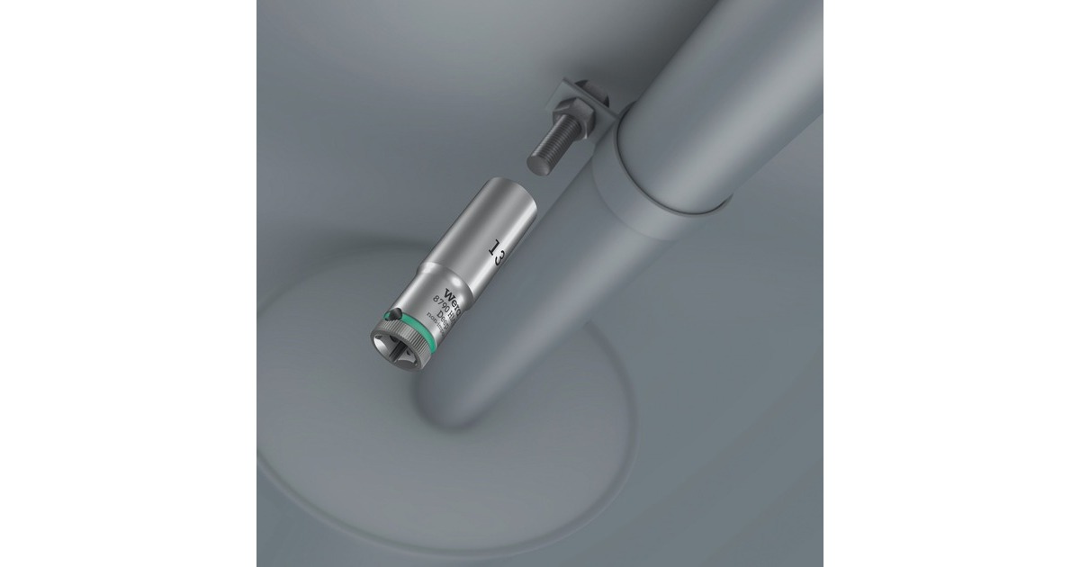 Wera Nuss-Magnetleiste A Deep 1 Steckschlüsseleinsatz-Satz 1/4